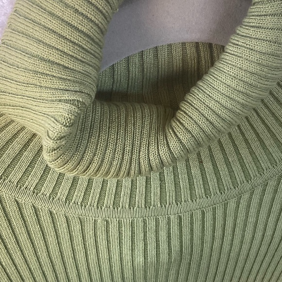 Chico’s Design Apparel Amanda L/S Turtleneck Pullover Celadon Green; NWT; M/8 - Picture 5 of 10